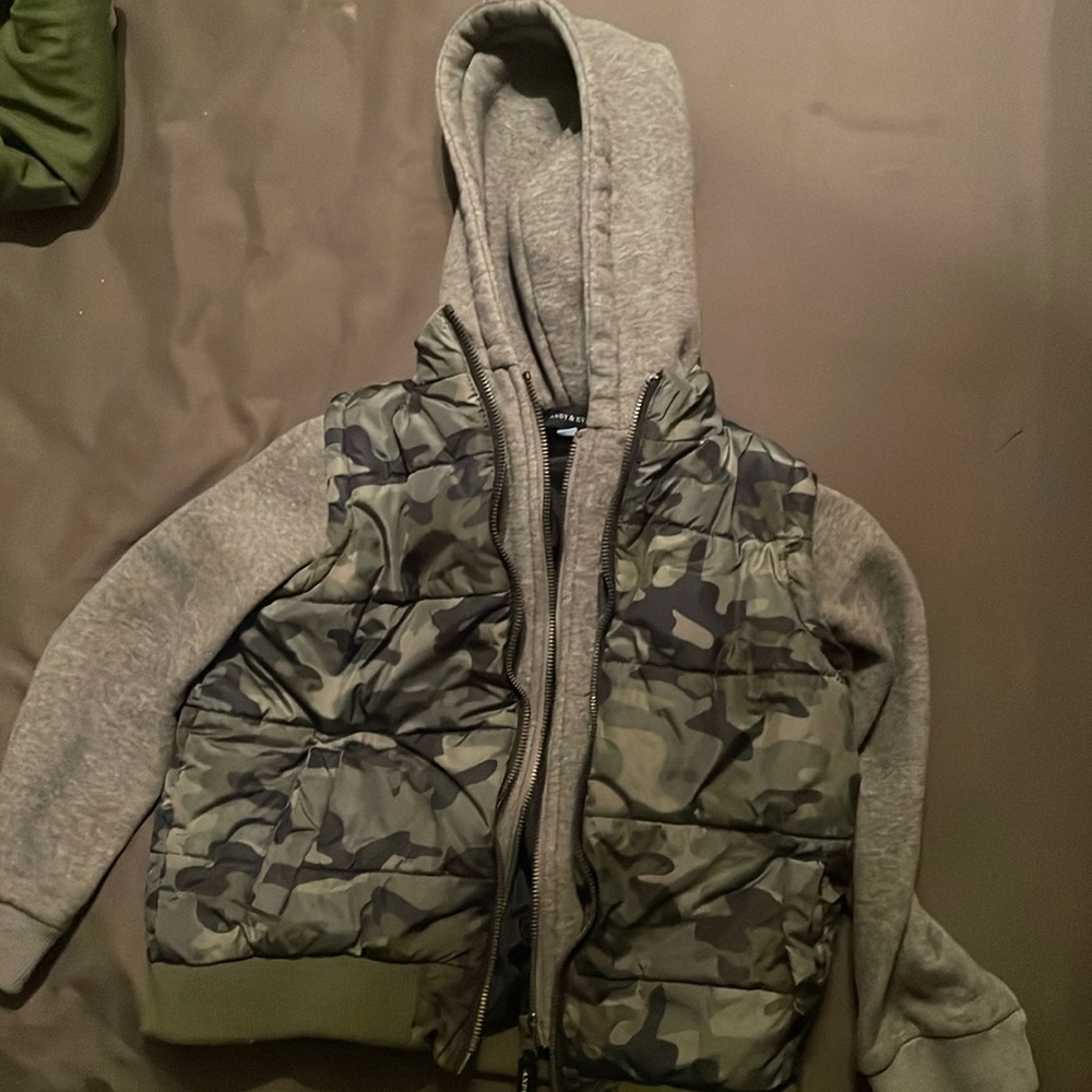 Andy and Evan 7Y camo vest jacket combo